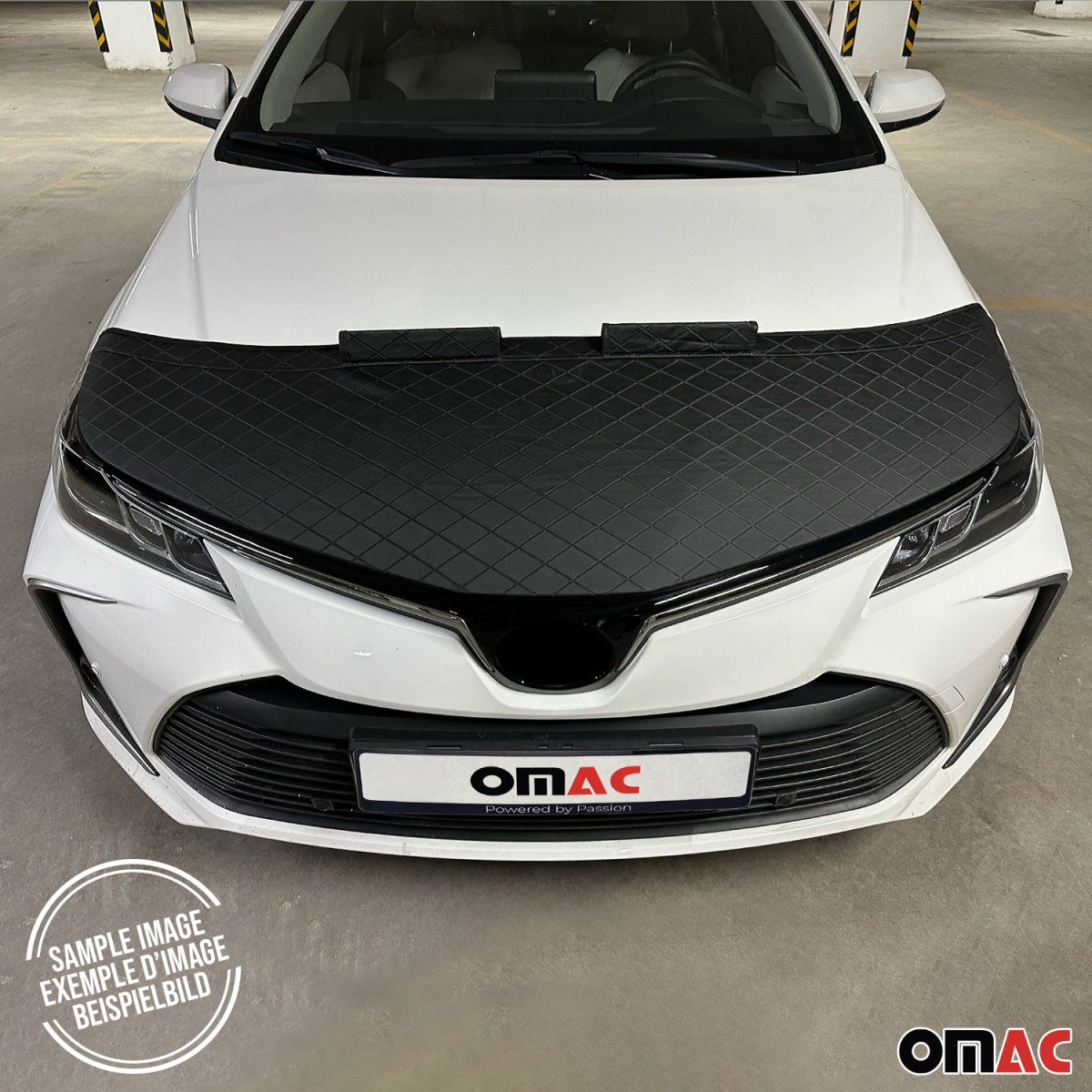 Ford Connect II Bonnet Bra - Omac - Half Vinyl - Black Diamond - 2014